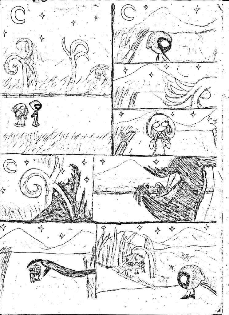 The Valley of Unrest by Edgar Allan Poe (2014) - a sketch for a comics or a movie - page 1