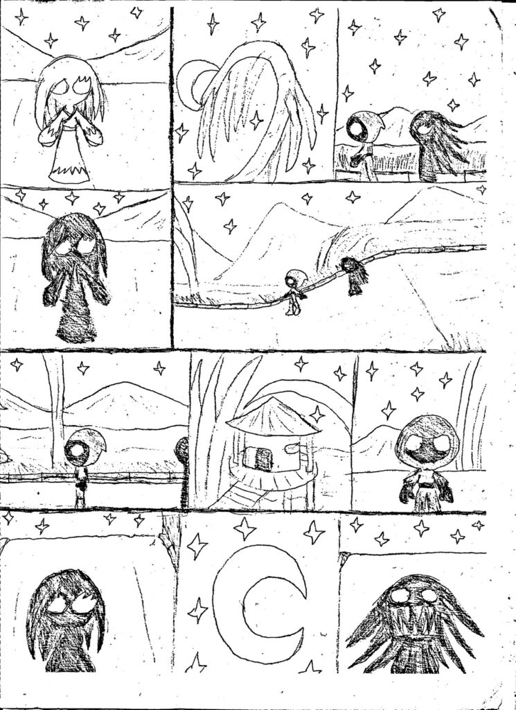 The Valley of Unrest by Edgar Allan Poe (2014) - a sketch for a comics or a movie - page 3